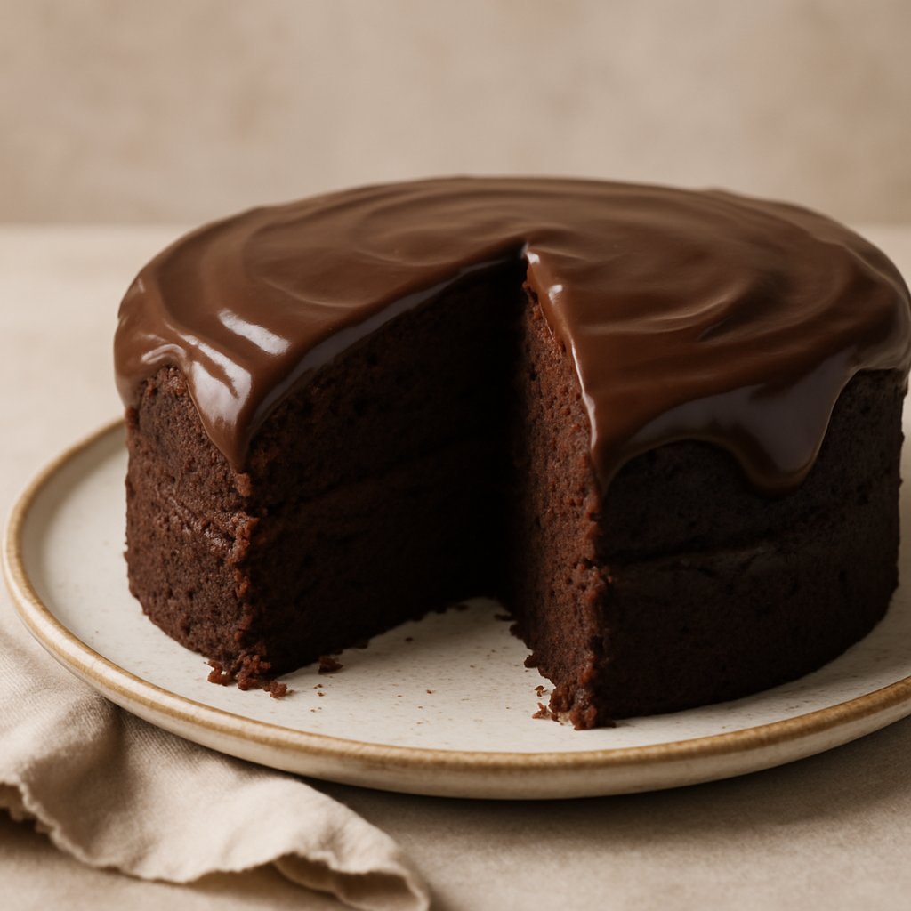 Bolo de Chocolate Vegano Sem Glúten e Sem Açúcar